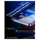 MAGIC JOHN 2 Pack for iPhone 13 Pro Max/iPhone 14 Plus 6.7 inch Tempered Glass Screen Protector, Auto Dust-Elimination Installation, Bubble Free, HD Clear, Easy Installation