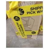 CosmoLiving by Cosmopolitan Scarlett Single Pedestal Desk White: Office Desk with Storage, Glam Style