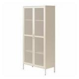 Novogratz Metal 2-Door Storage Cabinet - Parchment
