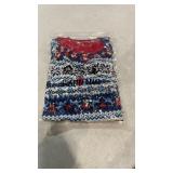 Nordic Christmas Pattern Kids Sweater- Blue T / Kids 100