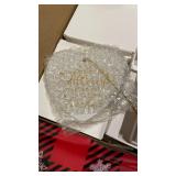 Suzile 24 Pcs Christmas Ceramic Ornament Keepsake - Thank You Gifts for Teacher, Employee, Nurse Appreciation - Coworker Retirement Gift - Heart-Shaped Hanging Souvenir Decoration