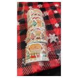 Gingerbread Man Holiday Decorative Paper Chain bundle of four