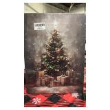 Christmas Tree Wall Art, Christmas Wall Decorations, Christmas Poster Pictures Wall Decor for Home Office, 11x14 Inch Framed