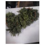 Waydress 1 Pcs 6ft Christmas Cedar Garland Artificial Realistic Soft and Thickness Green Faux Fake Full Cedar Pine Garland for Fireplace Mantel Table Doorframe Indoor Outdoor Xmas Holiday Decoration M