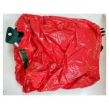 Christmas Tree Storage Bag 7.5 Ft - Rolling Christmas Tree Storage Box - Plastic, Durable Handles and Wheels - Large Christmas Tree Bag - Red
