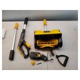 Electric Snow Shovel, 12 Inch Cordless Snow Shovel with Directional Plate & Auxiliary Handle, 20V Battery and Charger. - Retail: $99