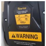 Electric Snow Shovel, 12 Inch Cordless Snow Shovel with Directional Plate & Auxiliary Handle, 20V Battery and Charger. - Retail: $99