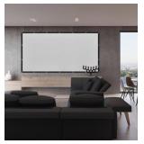 120 inch Projector Screen 16:9 Foldable Anti-Crease Portable Projector Movies Screens for Home Theater Outdoor Indoor Support Double Sided Projection - Retail: $36