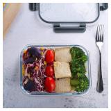 [10-Pack] Glass Meal Prep Containers with Lids, MCIRCO Food Storage Containers with Snap Locking Lids, Airtight Lunch Containers, Microwave, Oven, Freezer and Dishwasher - Retail: $35