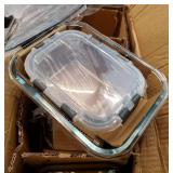 [10-Pack] Glass Meal Prep Containers with Lids, MCIRCO Food Storage Containers with Snap Locking Lids, Airtight Lunch Containers, Microwave, Oven, Freezer and Dishwasher - Retail: $35