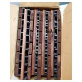 9 PCS Interlocking Deck Tiles 12 x 12" - Premium Acacia Wood Patio Tiles Waterproof - Deck Tiles Interlocking All Weather Waterproof Flooring - Easy Installation for Indoor & Outdoor (Brown) - Retail: