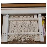 Newborn Photography Props Bed Woven Wooden Baby Photo Props Classic Retro Photoshoot Bohemian Macrame White Wood Bed Photo Studio Gift - Retail: $49