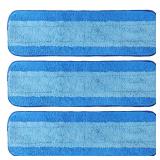 3 Pack Microfiber Cleaning Pads for Bona Mop, Reusable Microfiber Mop Pads for 18 Inch Mop, Hardwood Floor Replacement Cleaning Mop Pads, Machine Washes - Retail: $10
