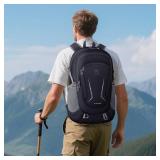 Backpack - Ultra Lightweight Packable Backpack for Travel Camping, 45L Hiking Back Pack Waterproof Foldable Daypack for Men Women Black - Retail: $16