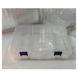 Large Bead Organizer Box, 8 Compartment Craft Storage Container with Removable Divider, Plastic Empty Case for Jewelry Rhinestone Charms Crystal Press On Fake Nail, Hair Stuff Small Accessory - Retail