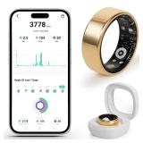 Smart Ring for Women and Men Fitness & Health Smart Ring with Heart Rate and Sleep Tracking Waterproof Activity & Wellness Ring Compatible with iPhone and Android (7#) - Retail: $43