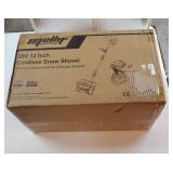 Cordless Snow Shovel, 12-Inch Brushless Snow Blower with 20V Battery & Charger - Retail: $130