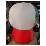 6ft Inflatable Crystal Ball with Santa Claus, Reindeer and Xmas Tree, Large Christmas Inflatables, Blow Up Christmas Decorations with LED Lights for Indoor and Outdoor - Retail: $90