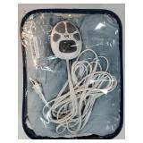 Serta Luxuriously Soft Plush Electric Blanket Fast Heating Cozy Cover, Safety Auto Shut Off Timer, Low EMF, Multi Heat Setting, ETL Certified, Machine Washable, Sea Blue Full (84 in x 77 in) - Retail: