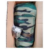 Ghillie Suit, 5 in 1 Ghillie Suit for Men Including Jacket, Pants, Hood, Carry Bag and Camo Tapes, 3D Camouflage Apparel, Bush Costume Suitable for Adults/Youth/Kids Halloween - Retail: $25