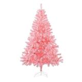 6FT Pink Artificial Christmas Tree, Xmas Fake Pine Tree