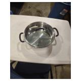 Tramontina 10-inch Stainless Steel Pan with Glass Lid