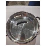 Tramontina 10-inch Stainless Steel Pan with Glass Lid