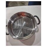 Tramontina 10-inch Stainless Steel Pan with Glass Lid