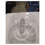 Clear Glass Pedestal Cake Stand