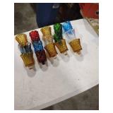 Multi-Colored Glass Pineapple Light Covers