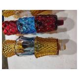 Multi-Colored Glass Pineapple Light Covers