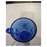 Cobalt Blue Shirley Temple Geometric Glass Mug