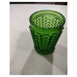 Decorative Pressed Glass Tumblers Set