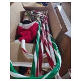 Christmas Decorations Lot with Candy Canes