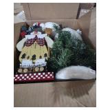 Christmas Holiday Decor Box Set with Snowman and Scene