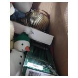 Christmas Holiday Decor Box Set with Snowman and Scene