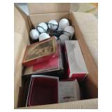 Christmas Box Collection with White Globe String Lights