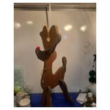 Wooden Reindeer Holiday Decorations