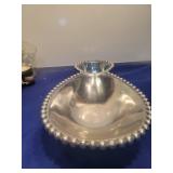 Candlewick Glass Bowl with Beaded Edge