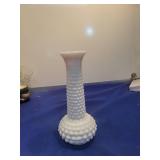 Fenton Hobnail Milk Glass Bud Vase