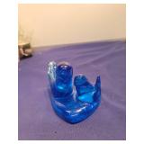 Blue Glass Bluebird Figurine