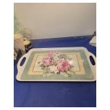 Floral Serving Tray Set