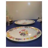 Floral Pattern Dinner Plates Set