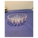 Clear Glass Scalloped Shell Dish