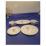 Pink Rose Pattern China Tea Set