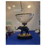 Decorative Elephant Crystal Bowl Display Stand