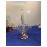 Cut Crystal Flower Basket
