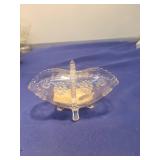 Pressed Glass Footed basket