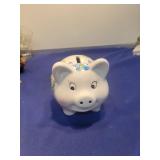Ceramic Floral Piggy Bank