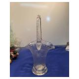 Cut Crystal Bud Vase with Starburst Base